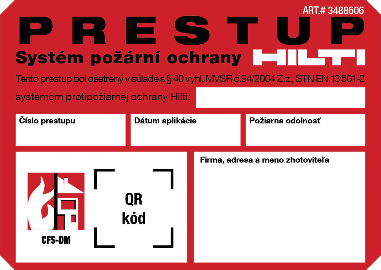 Proitipožiarna upchávka HILTI
